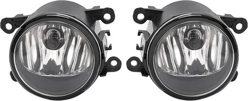 KUAFU Pair Fog Light Compatible with 2012-2015 Honda Pilot EX-L/EX/LX/SE Sport Utility 4-Door Bumper Fog Lamp w/Bulbs Replacement for AC2592111 Plastic + Glass Clear Lens Driver & Passenger Side in Saudi Arabia