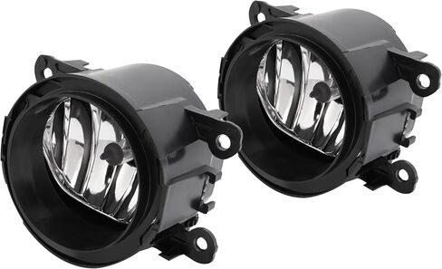 KUAFU Pair Fog Light Compatible with 2012-2015 Honda Pilot EX-L/EX/LX/SE Sport Utility 4-Door Bumper Fog Lamp w/Bulbs Replacement for AC2592111 Plastic + Glass Clear Lens Driver & Passenger Side in Saudi Arabia