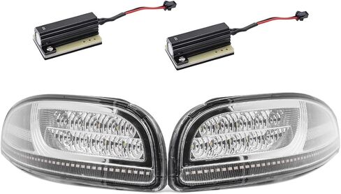 NJSBYL CORVETTE POMPER CORNER CORNER TEND LIGHT KITS لـ CHEVY CORVETTE C5 1997-2004 DRL DEAMTY RUNDAY LAMPS Sequential Amber LED Side Marker C5 Z06 White LED STARK in Saudi Arabia