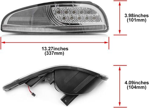 NJSBYL CORVETTE POMPER CORNER CORNER TEND LIGHT KITS لـ CHEVY CORVETTE C5 1997-2004 DRL DEAMTY RUNDAY LAMPS Sequential Amber LED Side Marker C5 Z06 White LED STARK in Saudi Arabia