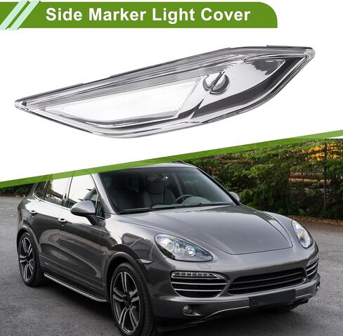 No.95863110100 Side Marker Light Cover for Porsche Cayenne 958 2011-2014 White Left Blinker Corner Parking Light Turn Signal Light Lens Plastic 1 Pc in Saudi Arabia