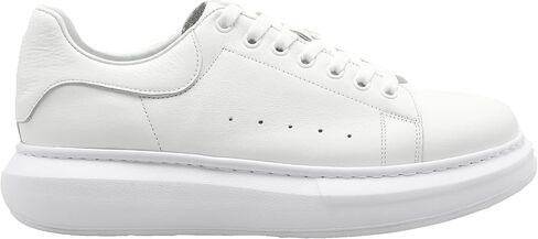 SOLL Queen II Men's Casual Sneakers | Genuine Leather Perforated Oversizded Thick Sole Shoes in Saudi Arabia