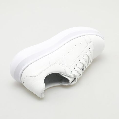 SOLL Queen II Men's Casual Sneakers | Genuine Leather Perforated Oversizded Thick Sole Shoes in Saudi Arabia