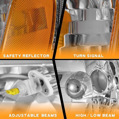 Halogen Headlights Assembly Driver & Passenger Side Compatible with 2001-2003 Ford Explorer Sport ONLY & 2001-2005 Ford Explorer Trac ONLY (Does NOT fit non-sport models) in Saudi Arabia