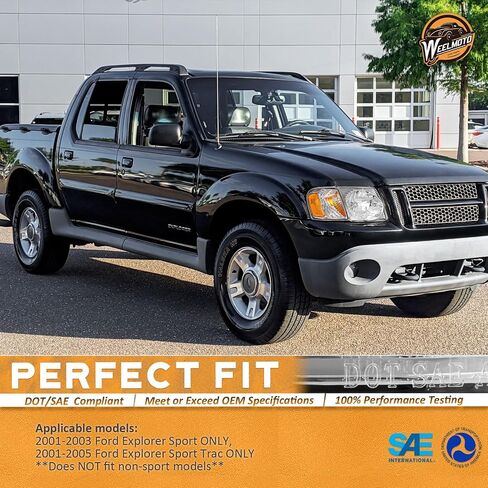 Halogen Headlights Assembly Driver & Passenger Side Compatible with 2001-2003 Ford Explorer Sport ONLY & 2001-2005 Ford Explorer Trac ONLY (Does NOT fit non-sport models) in Saudi Arabia