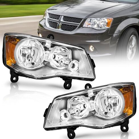 for 2011-2020 Dodge Grand Caravan Headlights Assembly Compatible with 2008-2016 Chrysler Town Country Headlamp Replacement Headlight in Saudi Arabia