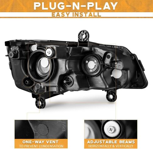 for 2011-2020 Dodge Grand Caravan Headlights Assembly Compatible with 2008-2016 Chrysler Town Country Headlamp Replacement Headlight in Saudi Arabia