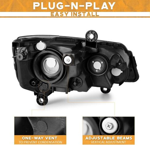 for 2011-2020 Dodge Grand Caravan Headlights Assembly Compatible with 2008-2016 Chrysler Town Country Headlamp Replacement Headlight in Saudi Arabia