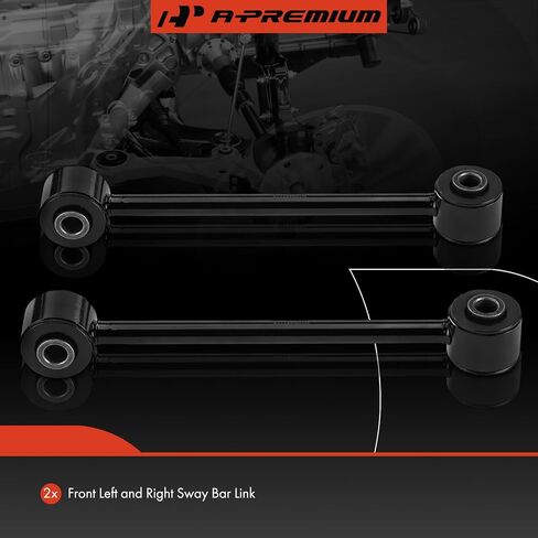 A-Premium 2 X Front Sway Bar Links Bar Bar Bar ، متوافقة مع سلسلة Jeep WK Grand Cherokee 2005-2010 ، Commander Series 2006-2010 in Saudi Arabia