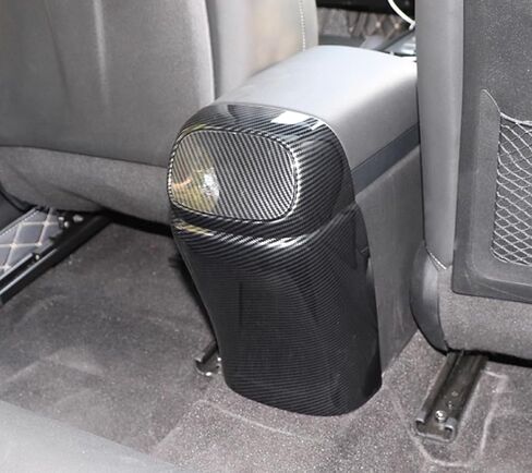 Car Accessories Fit for Hyundai Elantra 2021-2024 2025 Rear seat air Conditioning air Outlet Anti Kick Decorative Sticker Without air Outlet (Without air Outlet:Carbon Fiber) 2PCS ABS in Saudi Arabia
