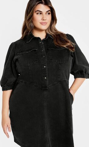 City Chic Women's Dress-Denim Remi in Saudi Arabia