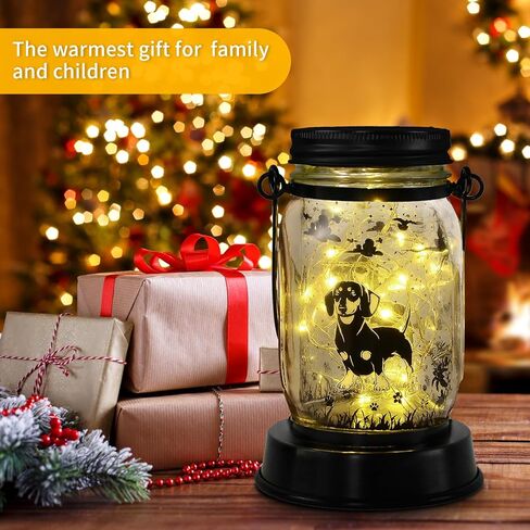 StyleOnme ديكور موبايل في الهواء الطلق ، شمسية مقاومة للماء أضواء والكلب ، هدايا للنساء رجال القطط والكلاب هدايا ، معلق الفوانيس والكلب مع حصة لسند يارد حديقة in Kuwait