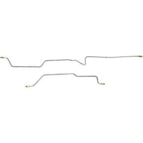 Inline Tube Compatible with 1997-06 Jeep Wrangler TJ Non-ABS 3/16" Rear Axle Brake Lines 2pc, Stainless in Kuwait