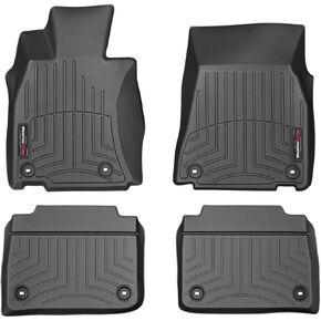 WeatherTech Custom Fit FloorLiners for Lexus LS - 1st & 2nd Row (44514-1-2), Black in Saudi Arabia