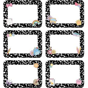 علامات أسماء الأطفال Starboling، 48 قطعة من لوحات أسماء المكتب اللاصقة، ملصق علامات أسماء الصور للوازم المدرسية للطلاب في الفصل الدراسي، ملصقات علامات الاسم ملصقات اسم ديكور الفصل الدراسي (ملصق اسم صورة الأوكالبتوس) in Kuwait