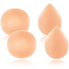 4 Pcs Silicone Butt Pads for Women Hip Pads Adhesive Reusable Butt Padded Underwear Hip Enhancer Shapewear Sticky Buttocks Enhancer Beige in Kuwait