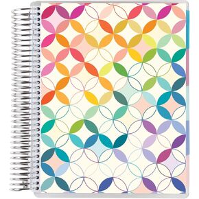 Erin Condren Amazon حصريًا ملفوفًا غير مؤرخ LifePlanner - Bold Blooms Classic Cover، Platinum Coil in Saudi Arabia