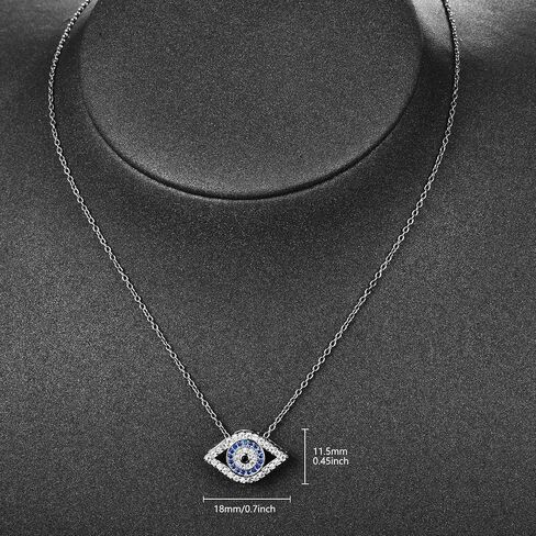 AENEAS Evil Eye Necklace Silver Turquoise Women Ojo Turco Dream Catcher-Shaped Jewelry Gift for Mothers Day Birthday Mom Wife in Saudi Arabia