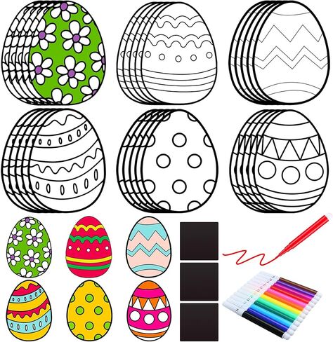 30 Pcs Outer Space Crafts Color Your Own Space Magnets DIY Coloring Magnet Cutouts Kits for Creature Birthday Gifts Party Favor in Saudi Arabia