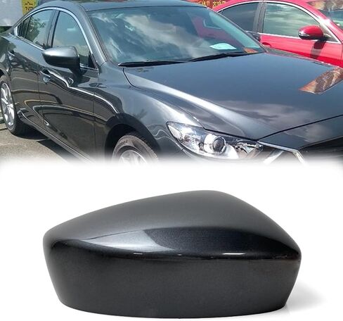 غطاء غطاء مرآة المرآة الخلفية للسيارة لـ Mazda 6 2014-2016 Covers (Gray ، يسار) in Kuwait