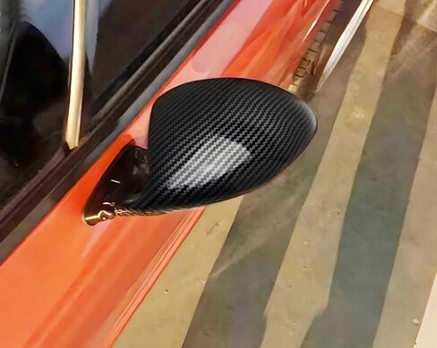 IJdmtoy Matte Black California Rally Rally Motorsport Style Universal Oval View View Side Mirrors متوافقة مع الرياضة أو السيارات في الشوارع in Kuwait