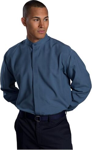 Edwards Garment Men's Big and Tall Banded Collar Shirt in Kuwait