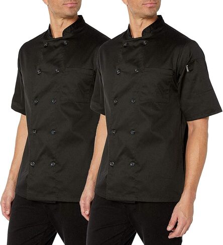 Chef Code Multi-Pack Men's Short Sleeve Unisex Classic Chef Coat in Saudi Arabia