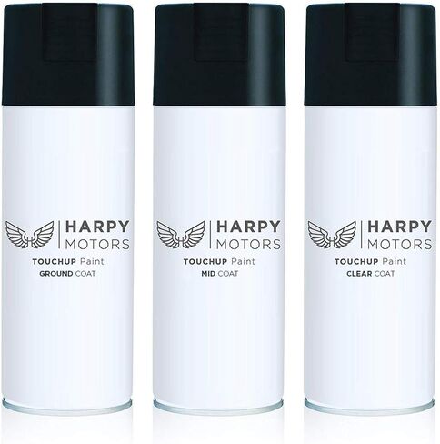 Harpy Motors 12oz Aerosol Spray Paint Kit Tri Coat Compatible with 2003-2005 Nissan 350Z QX1 Glacier Pearl -Color Match Guaranteed in Saudi Arabia