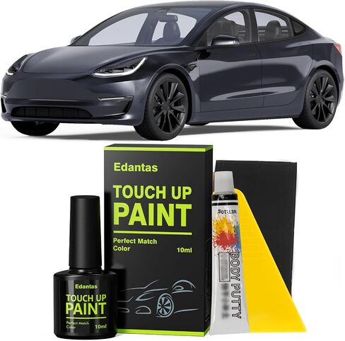 PN01 Stealth Grey Touch Up Paint for Tesla Cars, Professional Auto Touch-up Paint Scratch Repair Kit, Automotive Paints Exact Match Compatible with Model Y/3/X/S - 0.34 fl oz in Kuwait