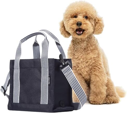Dog Walking Bag Crossbody Tote | Beige Color | Built-in Poop Bag Dispenser in Saudi Arabia