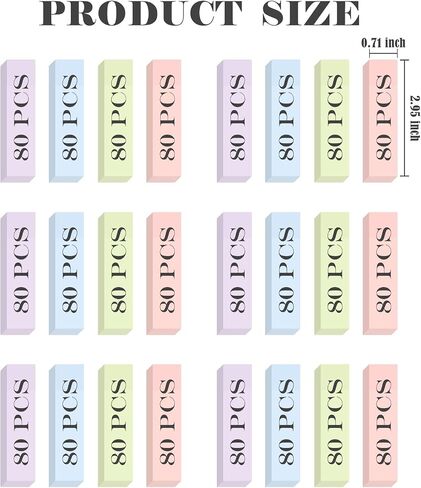 Baytory 6 Pads Pastel Sticky Notes ، Memo Sticky Note 3 × 3 بوصة ، 3 × 2 بوصة و 3 × 0.7 بوصة ملاحظة ذاتية الملونة الملونة من السهل نشرها لدراسة منزل مدرسة Office (Morandi) in Saudi Arabia