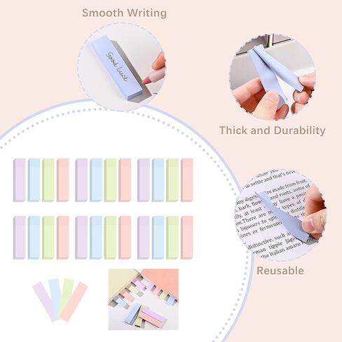 Baytory 6 Pads Pastel Sticky Notes ، Memo Sticky Note 3 × 3 بوصة ، 3 × 2 بوصة و 3 × 0.7 بوصة ملاحظة ذاتية الملونة الملونة من السهل نشرها لدراسة منزل مدرسة Office (Morandi) in Saudi Arabia