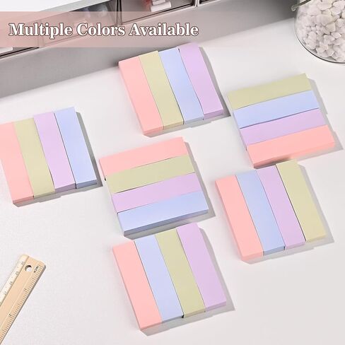 Baytory 6 Pads Pastel Sticky Notes ، Memo Sticky Note 3 × 3 بوصة ، 3 × 2 بوصة و 3 × 0.7 بوصة ملاحظة ذاتية الملونة الملونة من السهل نشرها لدراسة منزل مدرسة Office (Morandi) in Saudi Arabia