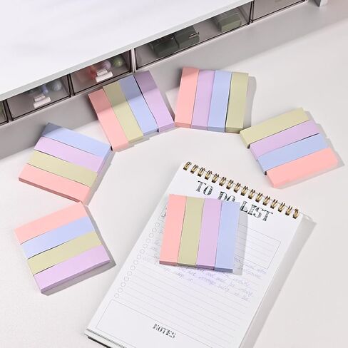 Baytory 6 Pads Pastel Sticky Notes ، Memo Sticky Note 3 × 3 بوصة ، 3 × 2 بوصة و 3 × 0.7 بوصة ملاحظة ذاتية الملونة الملونة من السهل نشرها لدراسة منزل مدرسة Office (Morandi) in Saudi Arabia