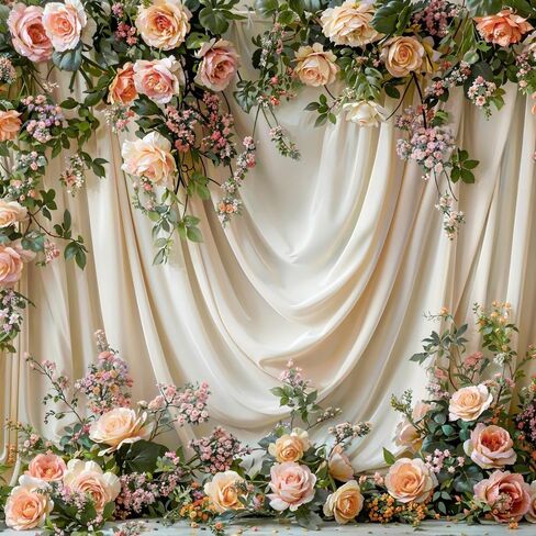 Kate 7×5ft Spring Flowers Vine Backdrop Photography Wedding Maternity Party Banner Background Photography Professional Studio Prop Photos Videos in Saudi Arabia