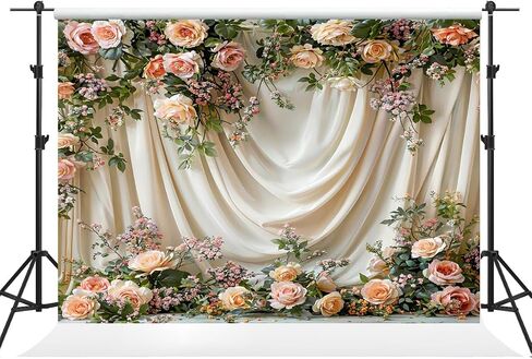 Kate 7×5ft Spring Flowers Vine Backdrop Photography Wedding Maternity Party Banner Background Photography Professional Studio Prop Photos Videos in Saudi Arabia
