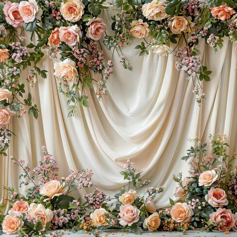Kate 7×5ft Spring Flowers Vine Backdrop Photography Wedding Maternity Party Banner Background Photography Professional Studio Prop Photos Videos in Saudi Arabia