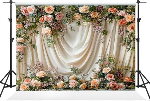 Kate 7×5ft Spring Flowers Vine Backdrop Photography Wedding Maternity Party Banner Background Photography Professional Studio Prop Photos Videos in Saudi Arabia