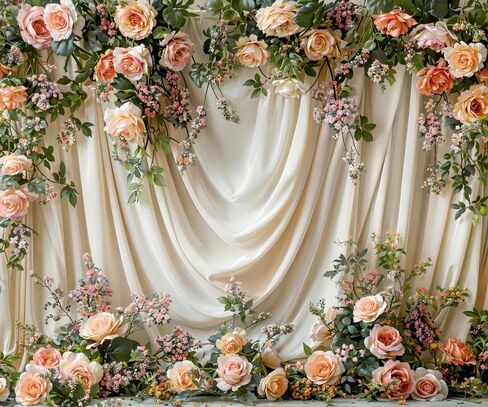 Kate 7×5ft Spring Flowers Vine Backdrop Photography Wedding Maternity Party Banner Background Photography Professional Studio Prop Photos Videos in Saudi Arabia