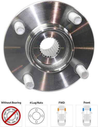 Garage-Pro Front Wheel Hub Compatible with Nissan Versa 2012-2021, Kicks 2018-2021, Versa Note 2014-2019, Left or Right Side,FWD, 4 Lugs, Replaces# 40202AX000 in Saudi Arabia