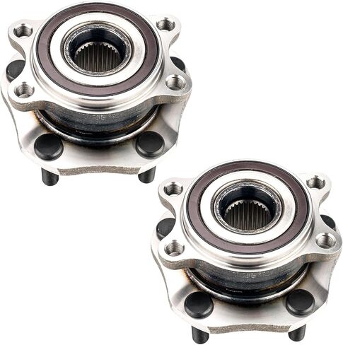 Torchbeam 513357 Pair Front Wheel Hub Bearing Assembly for 2014-2023 Rogue, 2017-2022 Rogue Sport 5 Lugs W/ABS in Saudi Arabia