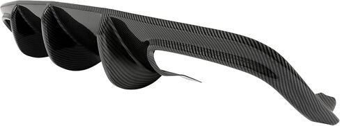 KUAFU Rear Bumper Diffuser Compatible with 2008-2011 Mercedes Benz W204 C180 C200 C250 C300 C350 Sport C63 AMG Spoiler Wing Big Shark Fin Carbon Fiber Color in Saudi Arabia
