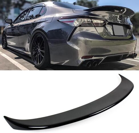Painted Gloss Black High Kick Duckbill Rear Trunk Lid Spoiler Wing Compatible for 2018-2023 Toyota Camry LE XLE SE XSE Hybrid in Saudi Arabia