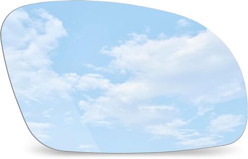 TOEMIRR Mirror Glass Passenger Right Side fit for 2001-2010 Volkswagen Beetle with Adhesive Convex No Backing Plate in Saudi Arabia