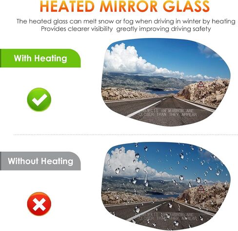 Right Passenger Side Mirror Glass Compatible with 2014 2015 2016 2017 Honda Odyssey Rear View Side Mirror Replace 76203-TK8-A51 / 76203-TK8-A41 in Saudi Arabia