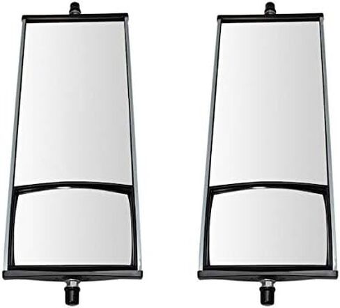 Aluminum Manual Door Mirror - Set of 2 - Convex Glass - 16 X 6.5 Inch - Compatible With 1986-2017 Isuzu Npr in Saudi Arabia
