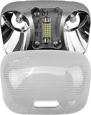 F37Z-13776-B LED Cab Map Lamp Assembly with Cover Fit for Ford Ranger 1993-2004, Interior Roof Headliner Dome Map Light Lamp Ceiling Overhead Reading Lights Replace F37Z13776B F67Z-13783-AA F67Z13783A in Saudi Arabia
