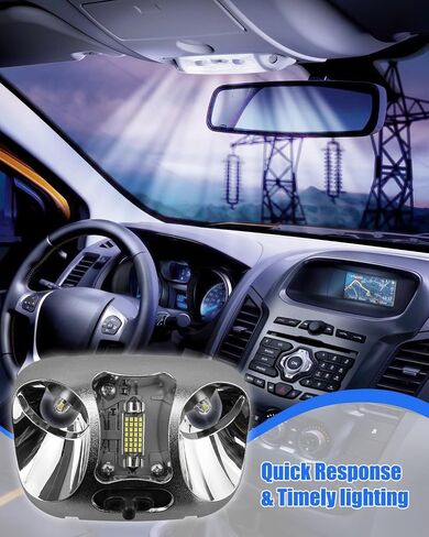 F37Z-13776-B LED Cab Map Lamp Assembly with Cover Fit for Ford Ranger 1993-2004, Interior Roof Headliner Dome Map Light Lamp Ceiling Overhead Reading Lights Replace F37Z13776B F67Z-13783-AA F67Z13783A in Saudi Arabia