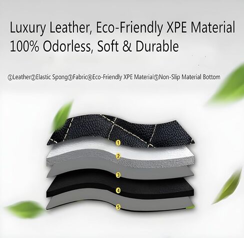 Customize Car Floor Mats for 99% Sedan SUV Sports Car All Weather Leather Full Coverage Waterproof Non-Slip Vehicle Lining Pads (Black Blue Splicing) in Saudi Arabia