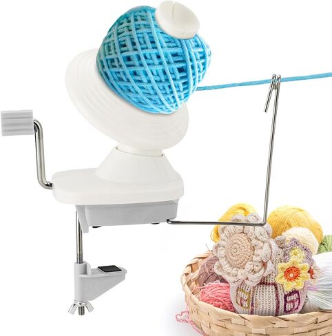MAOPINER Yarn Winder, Hand-Operated Yarn Ball Winder for Crocheting and Knitting, Easy to Install Yarn Cake Winder, Wool Winder Holder Knitting Yarn Winder, Ideal Helper for Yarn Lovers (Grey) in Saudi Arabia
